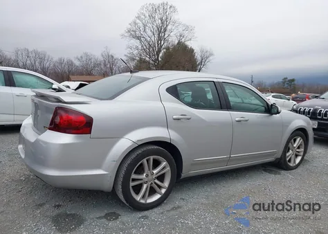 2012 Dodge Avenger Sxt Plus from USA, damaged, VIN 1C3CDZEG5CN258666